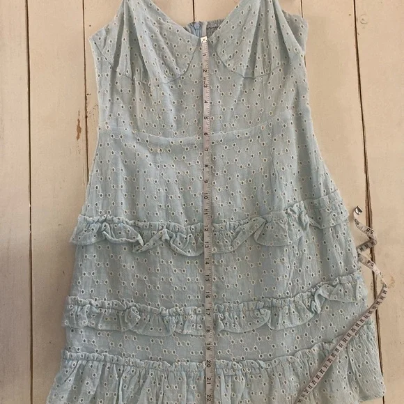 Light Blue Baby Doll Dress, Small - Picture 3 of 5
